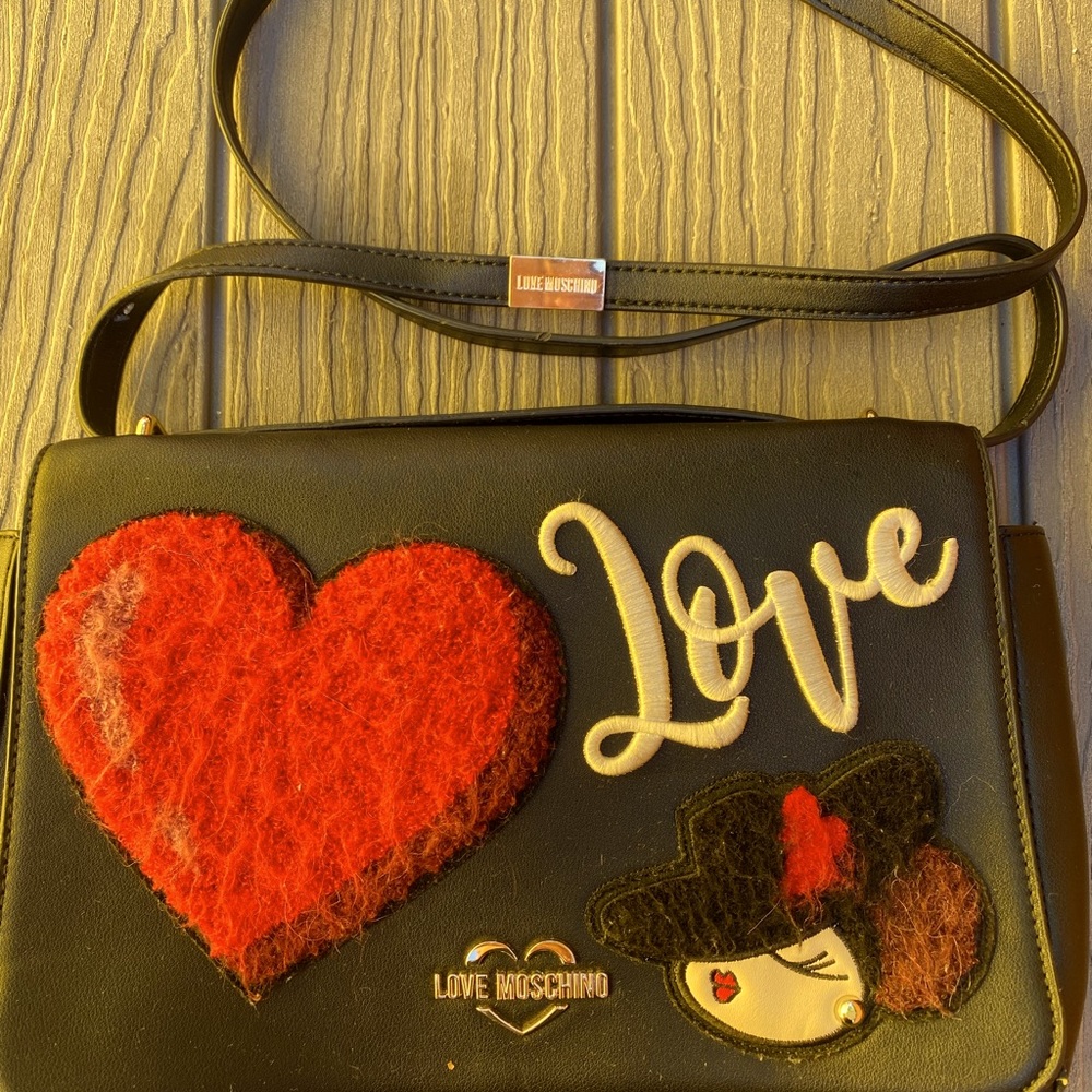 Love Moschino Girls Bag. Black and Red
